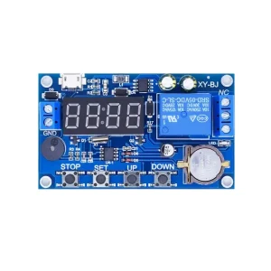 ماژول تایمر و ساعت دیجیتالی با رله و نمایشگر مدل XY-BJ