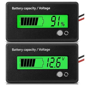 نمایشگر سطح شارژ و ظرفیت باتری رو پنلی 12 تا 48 ولت