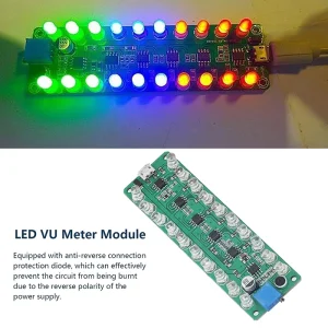 ماژول بارگراف صوتی (اسپکتروم آنالایزر صدا) دارای پورت micro USB