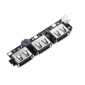 ماژول شارژر باتری پاور بانک 2.1 آمپر با 3 خروجی USB