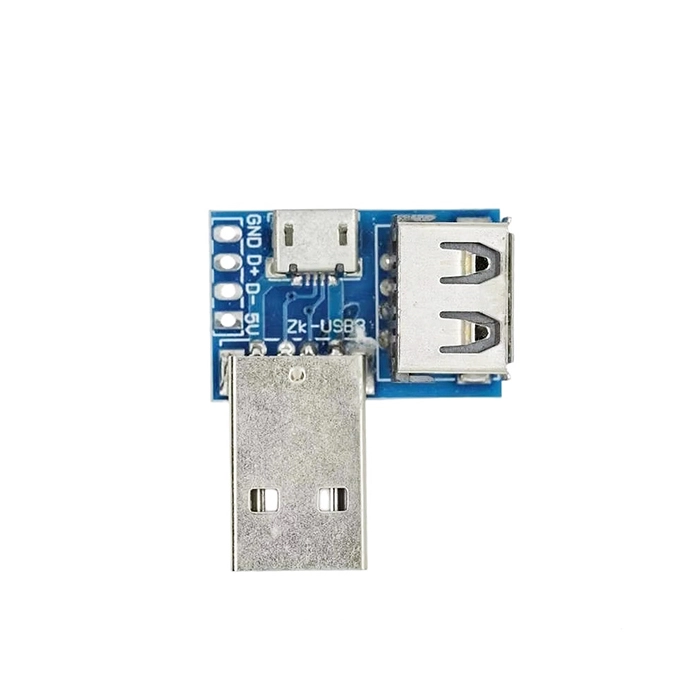 ماژول مبدل USB-A نری مادگی و micro USB به DIP