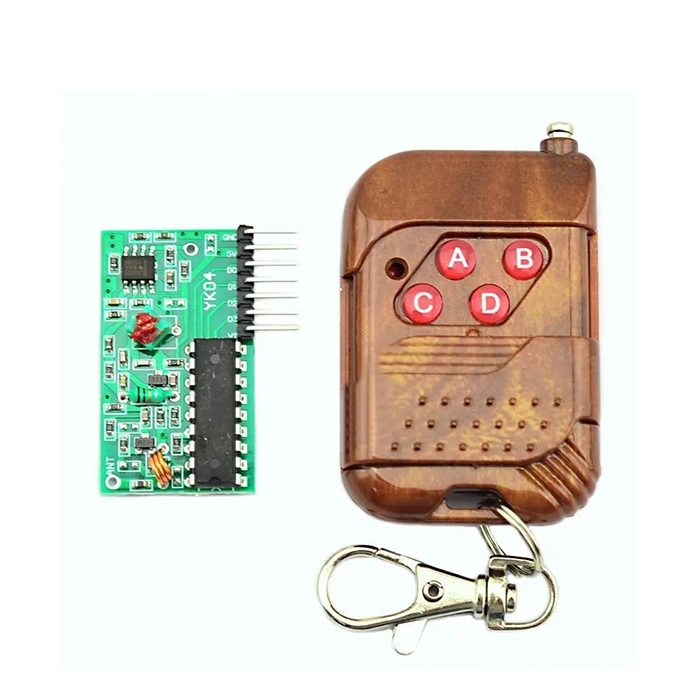 REMOTE-CONTOROL-AND-PT2272-MODULE-ASK-315MHZ-BROSK-IR پک ریموت کنترل 4 کانال و ماژول گیرنده ASK PT2272 فرکانس 315MHz