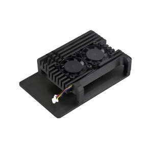 جعبه ( قاب - کیس ) آلومینیومی رزبری پای 5 دارای دو فن خنک کننده