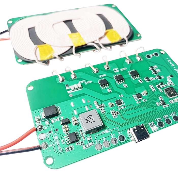 ماژول QI شارژر وایرلس 20W با ورودی Type-C به همراه صفحه کویل شارژ
