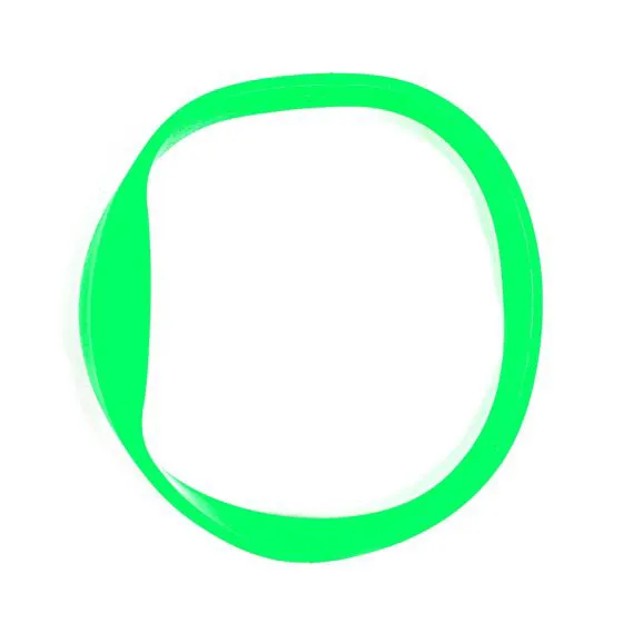 تگ دستبند RFID سیلیکونی فرکانس 125KHz رنگ سبز