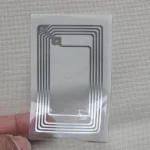 تگ NFC پشت برچسب دار (لیبل) مستطیلی فرکانس 13.56 نسخه بزرگ 50x80mm