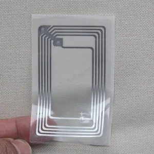 تگ NFC پشت برچسب دار (لیبل) مستطیلی فرکانس 13.56 نسخه بزرگ 50x80mm